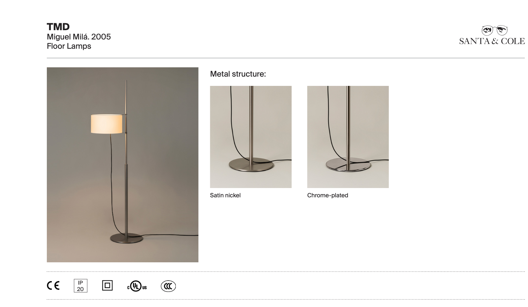 Adjustable designer floor lamp with linen shade and metal frame