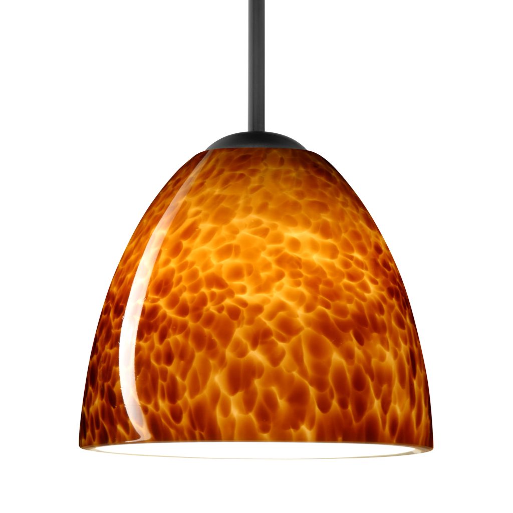 Handcrafted Amber Cloud glass shade pendant lamp for dining room and residential interiors