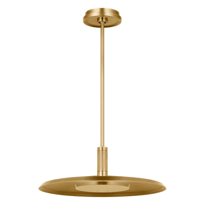 Visual Comfort Saucer Large Contemporary Led Pendant Hand Rubbed Antique Brass