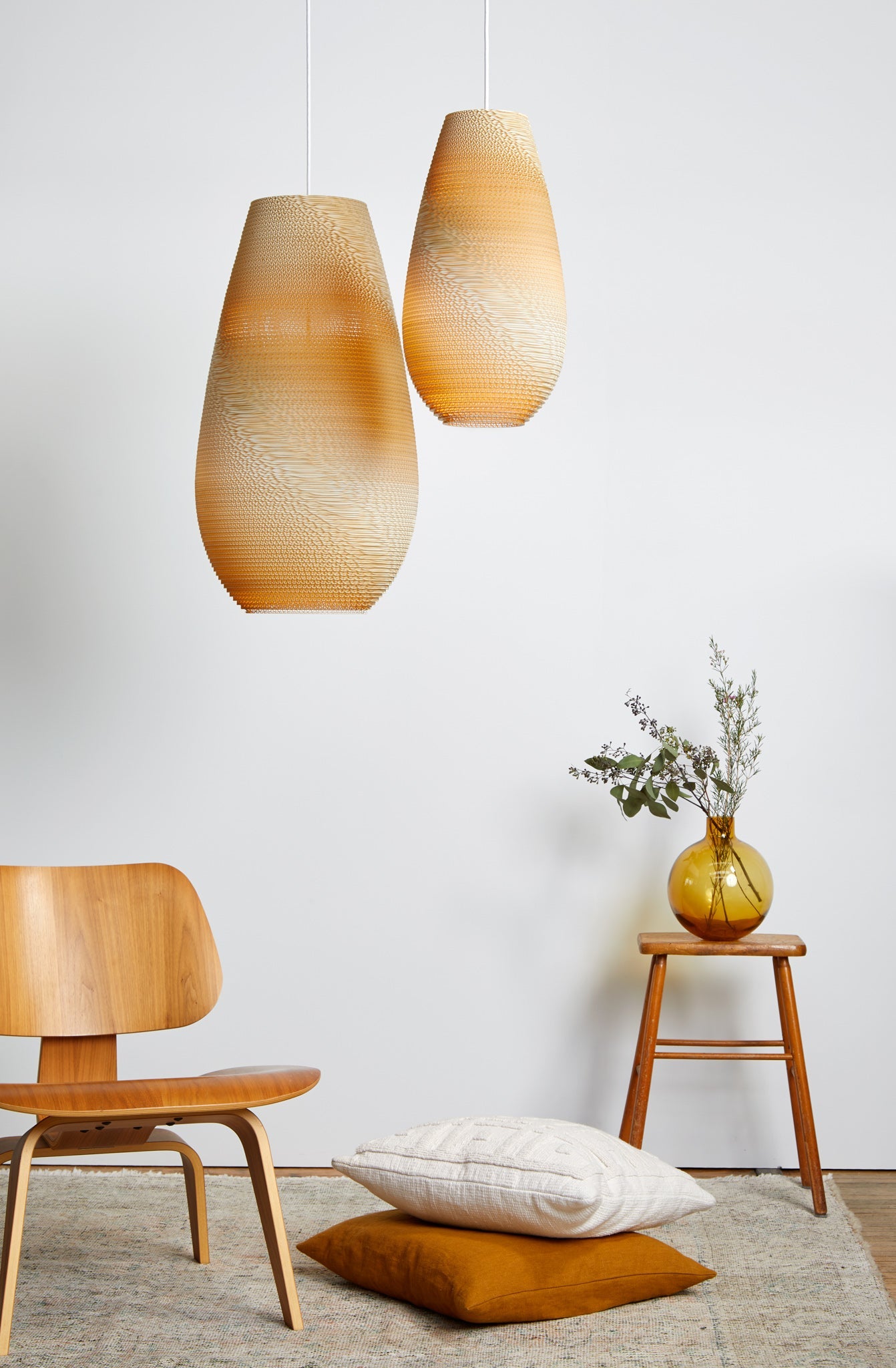 Recycled Cardboard Pendant Light By Graypants