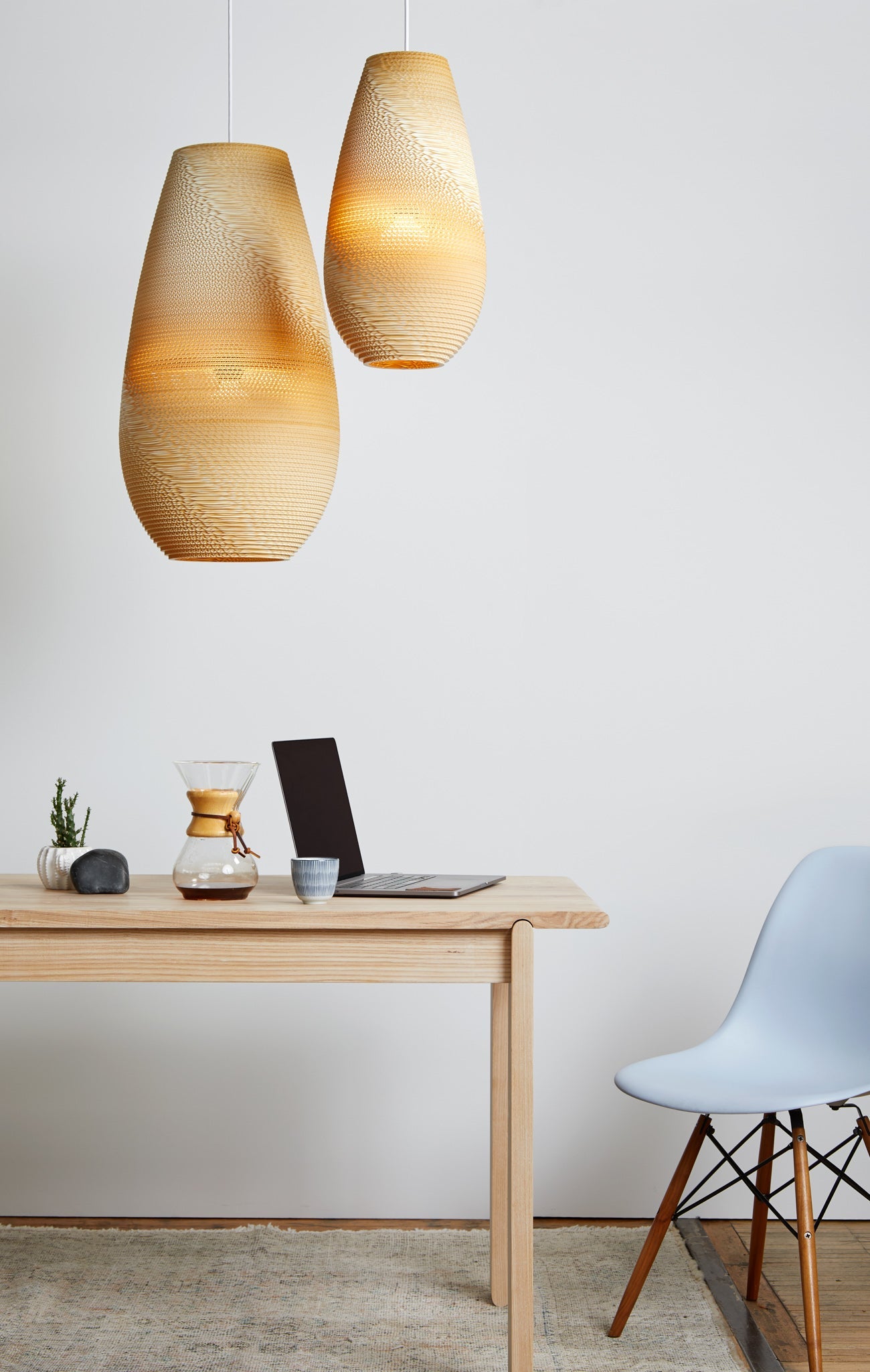 Recycled Cardboard Pendant Light By Graypants