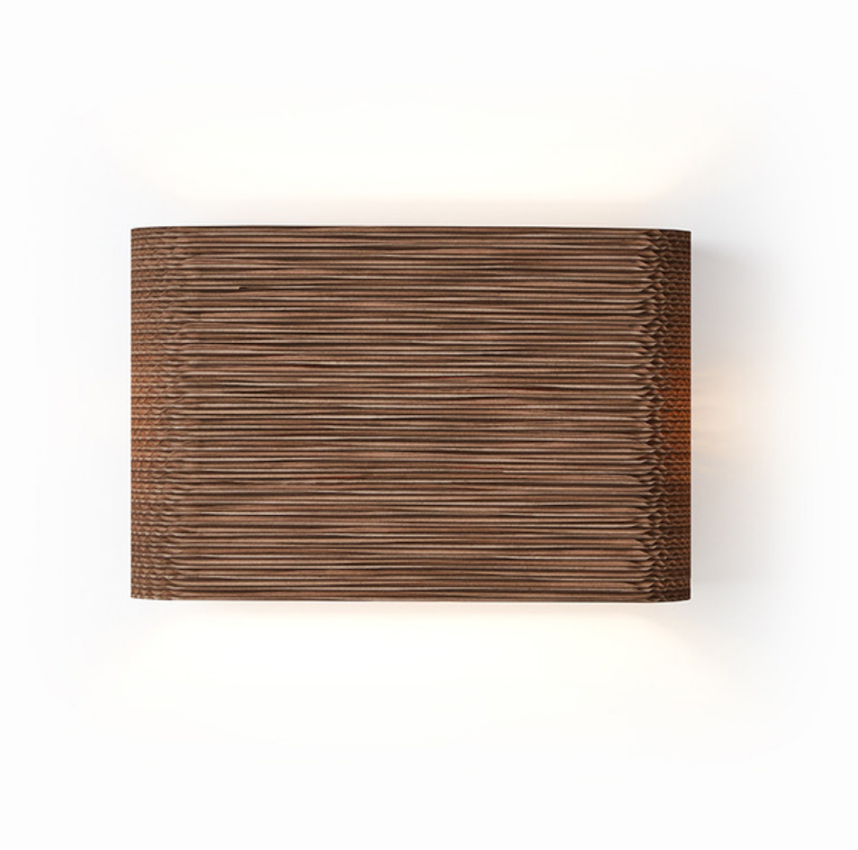 Scraplights Skew Ada Cardboard Wall Sconce By Graypants