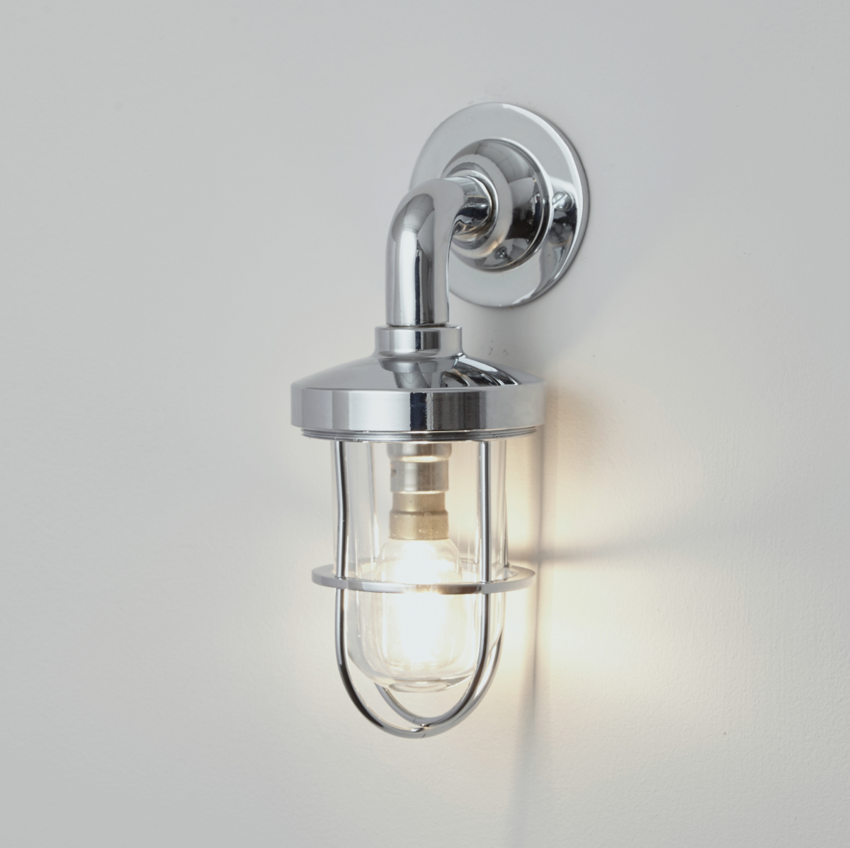 Weatherproof Ship’s Mini Well Glass Wall Light by Original BTC (photo 1)