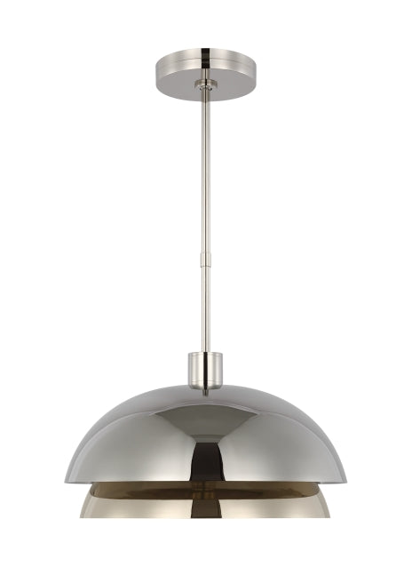 Shanti Large Brass Bronze Nickle Ceiling Light by Visual & Comfort & Co