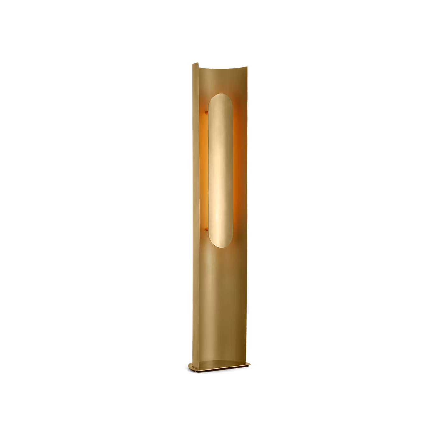 Minimalist antique brass standing lamp for bedroom and reading spaces