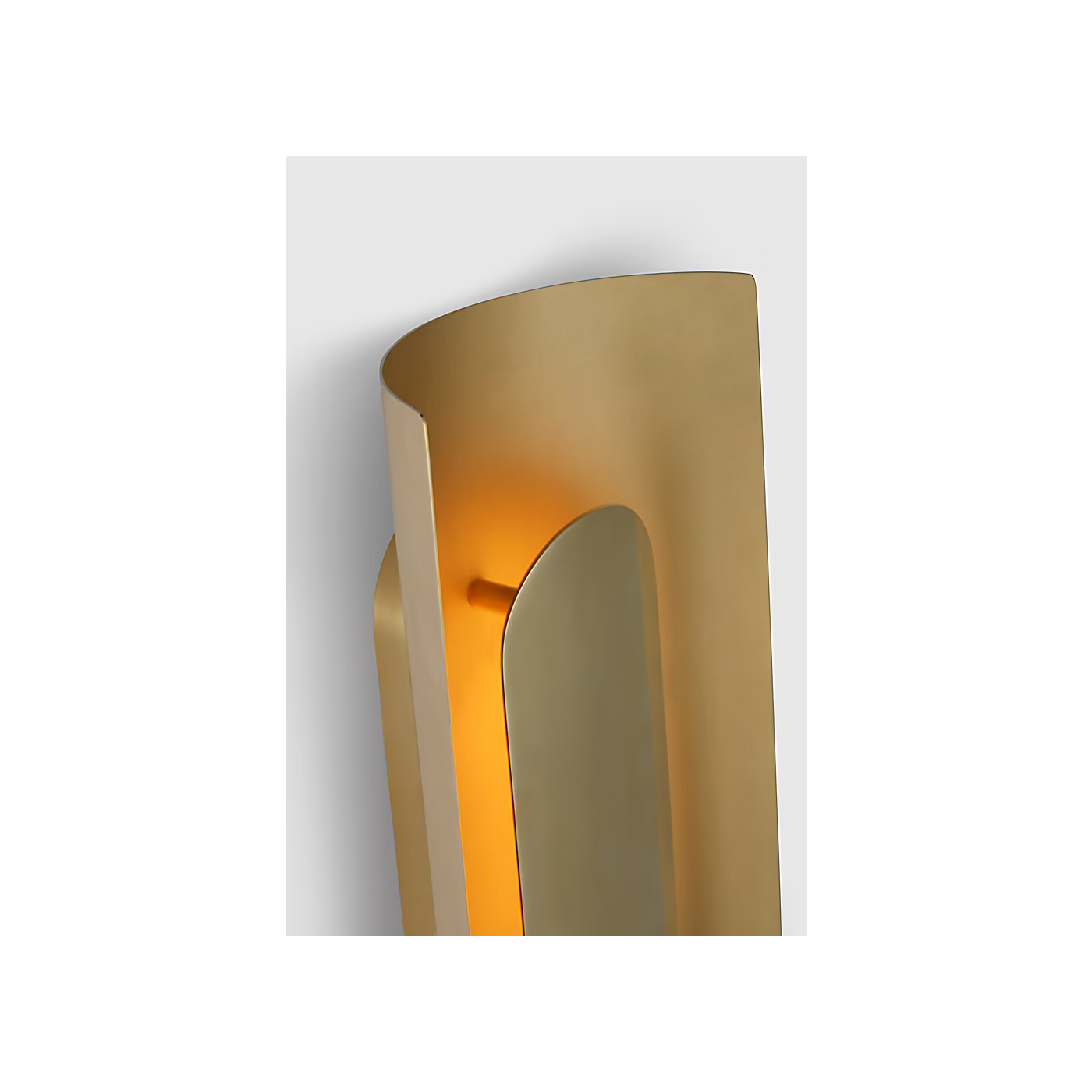 Decorative brass LED wall light for luxury residential interiors