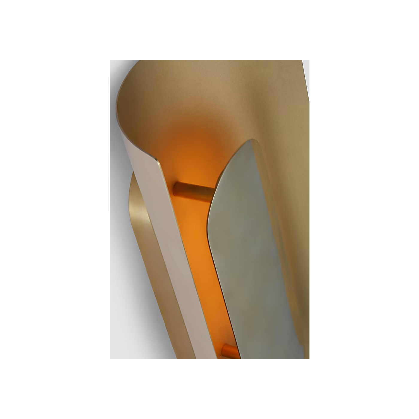 Visual Comfort brass wall sconce for modern bathroom vanity lighting