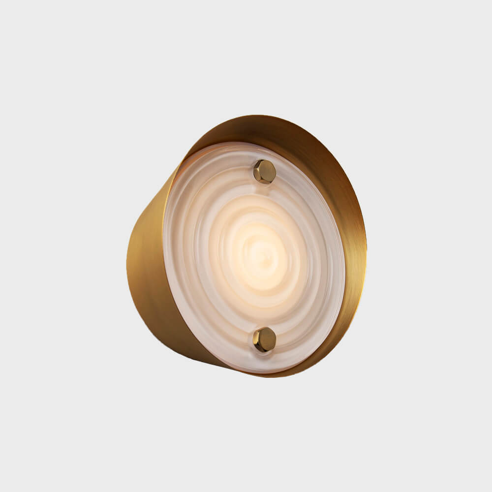 Signal LED wall sconce by Viso, Brushed Brass, 6.8 in