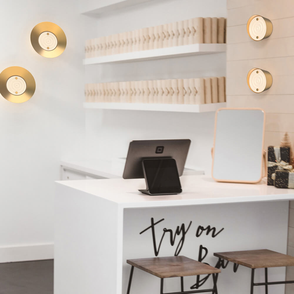 Signal LED wall sconce by Viso in a lifestyle setting, view 2