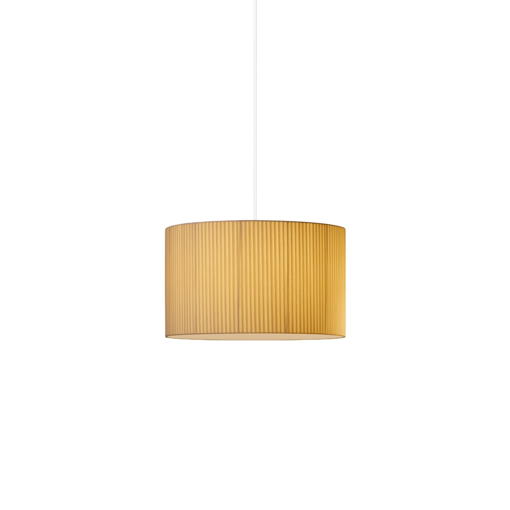 Santa & Cole Sísísí Cilíndricas designer pendant lamp featuring a natural ribbon shade
