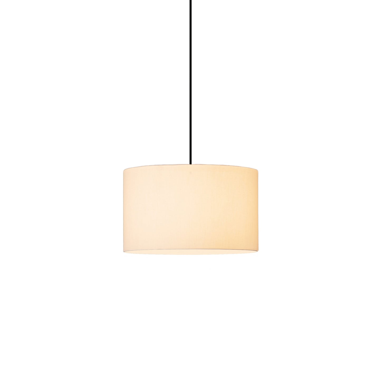 Santa & Cole Sísísí Cilíndricas white linen shade pendant for contemporary home lighting