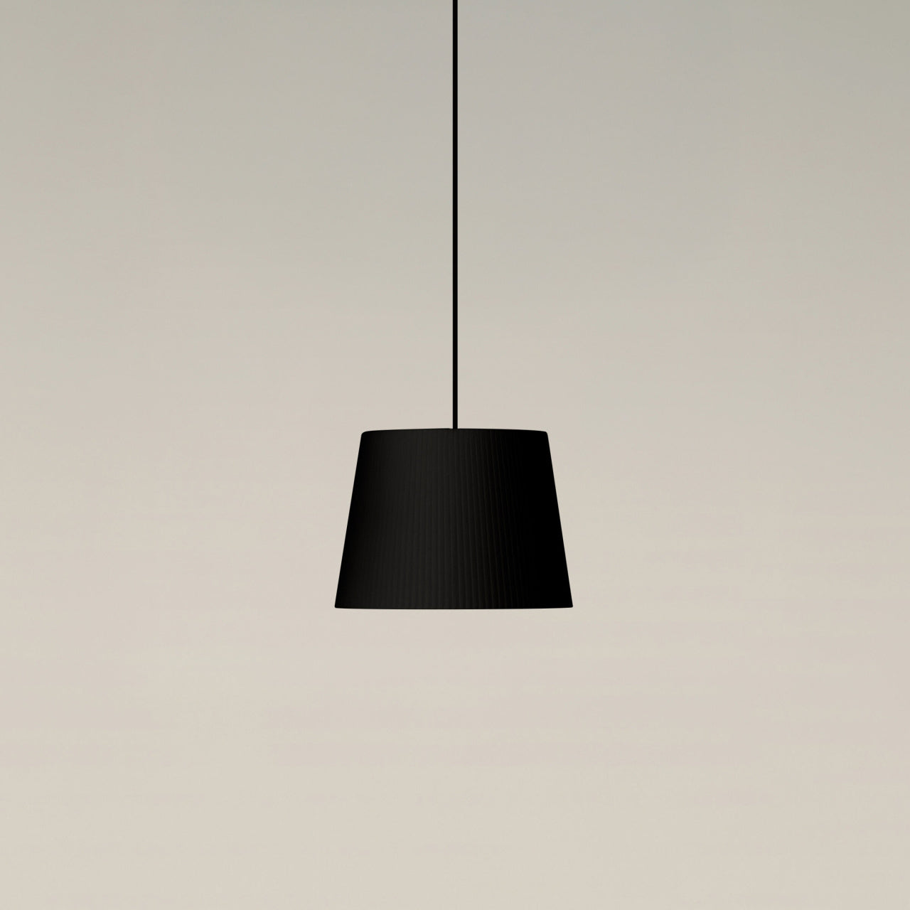 Designer Sísísí Cónicas GT3 pendant lamp in black ribbon finish for dining rooms, lounges, and hospitality spaces