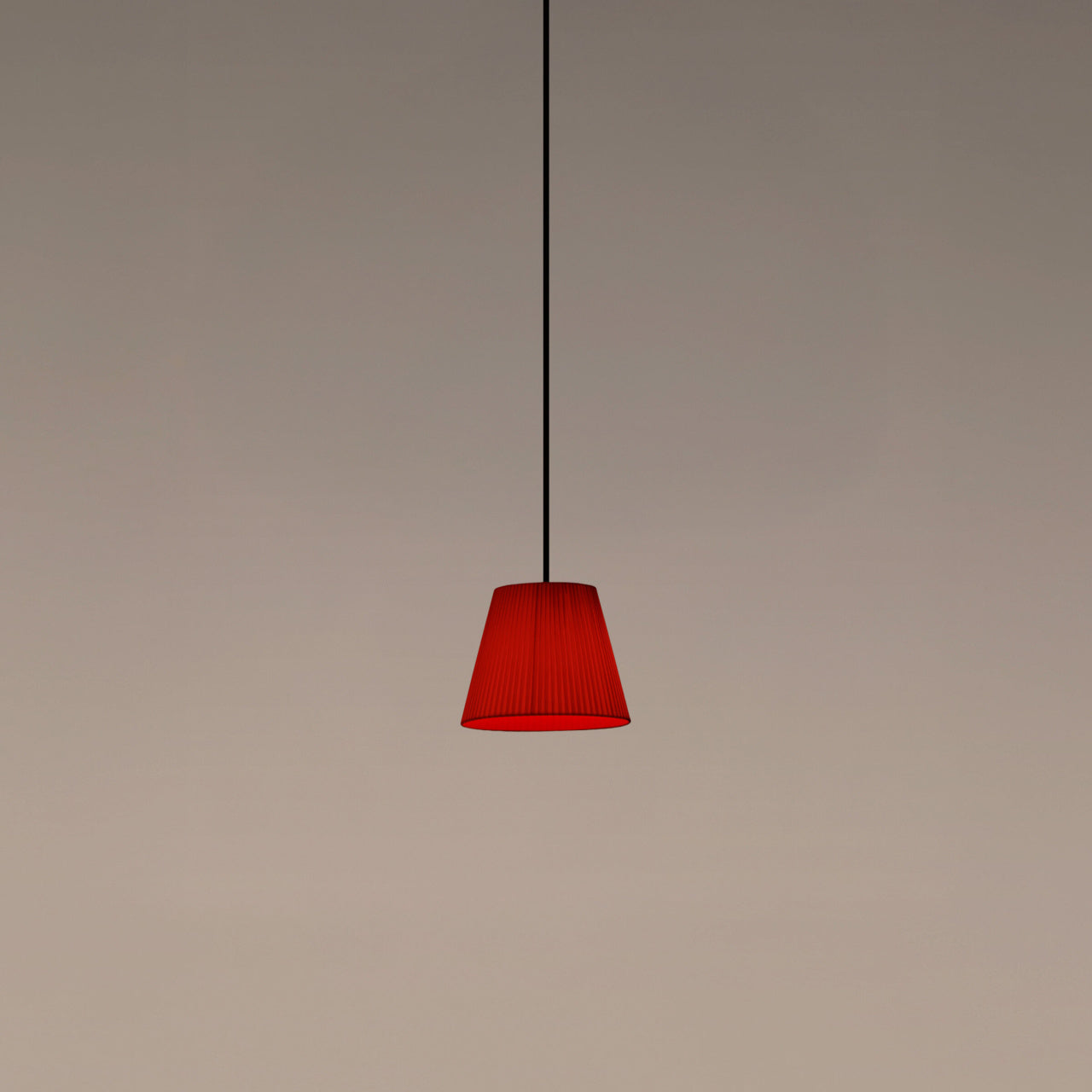 Modern Santa & Cole PT1 pendant light in red-amber ribbon finish for dining and living spaces