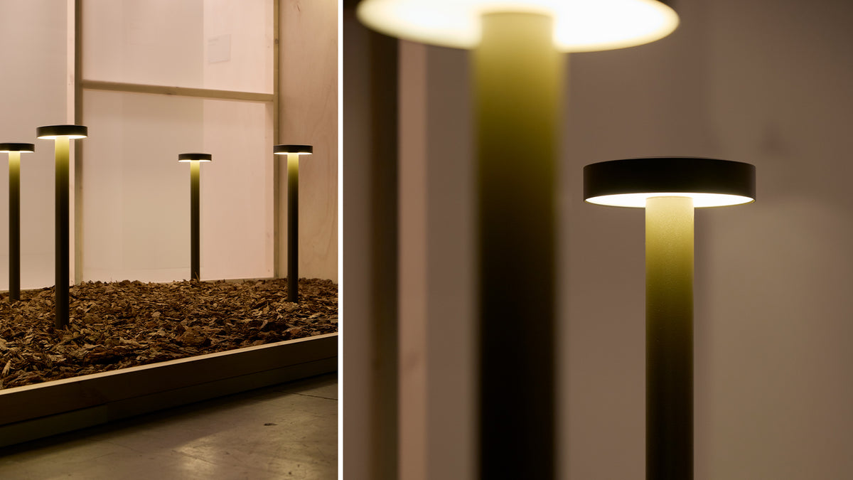 Soft outdoor bollard by Josep Lluís Xuclà