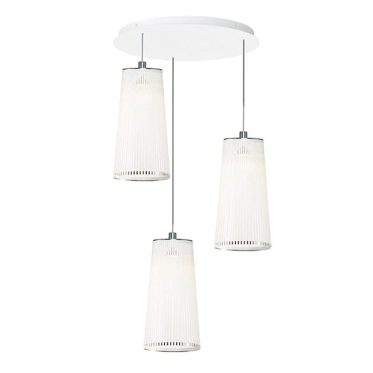 Pablo Designs Solis 3 Chandelier 24" - White