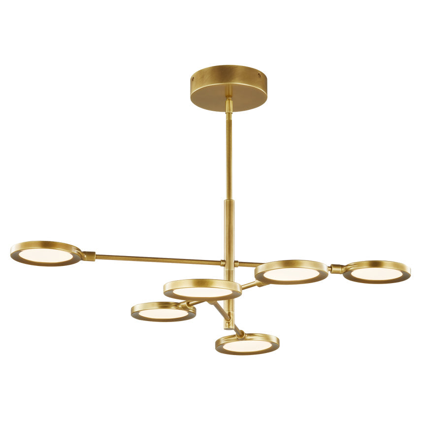 6 Light LED Chandelier Spectica 700Spct by Visual & Comfort & Co