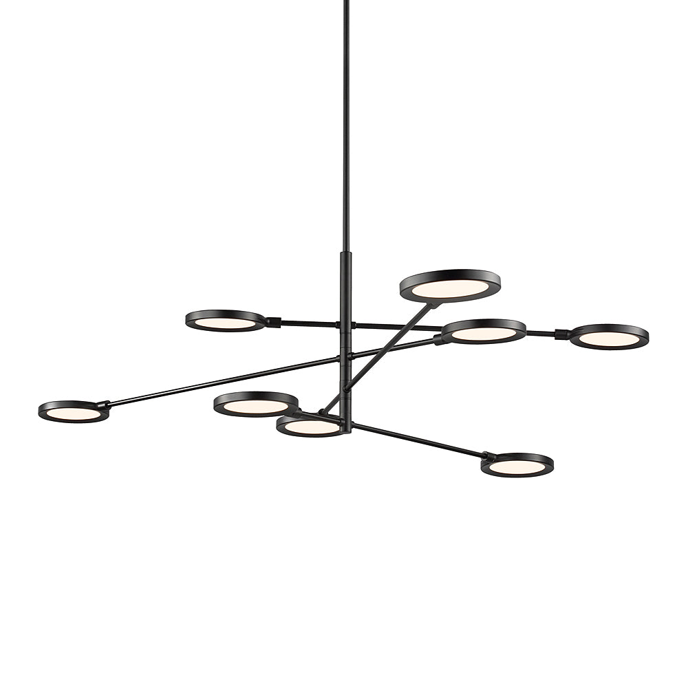Spectica 8 Light Adjustable LED Linear Chandelier 700Lsspct by Visual & Comfort & Co