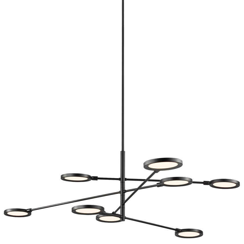 Spectica 8 Light Adjustable LED Linear Chandelier 700Lsspct by Visual & Comfort & Co