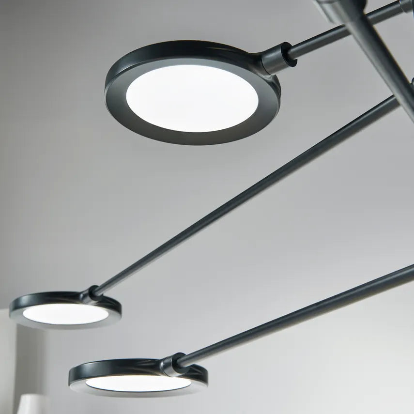 Spectica 8 Light Adjustable LED Linear Chandelier 700Lsspct by Visual & Comfort & Co