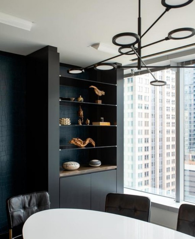 Spectica 8 Light Adjustable LED Linear Chandelier 700Lsspct by Visual & Comfort & Co