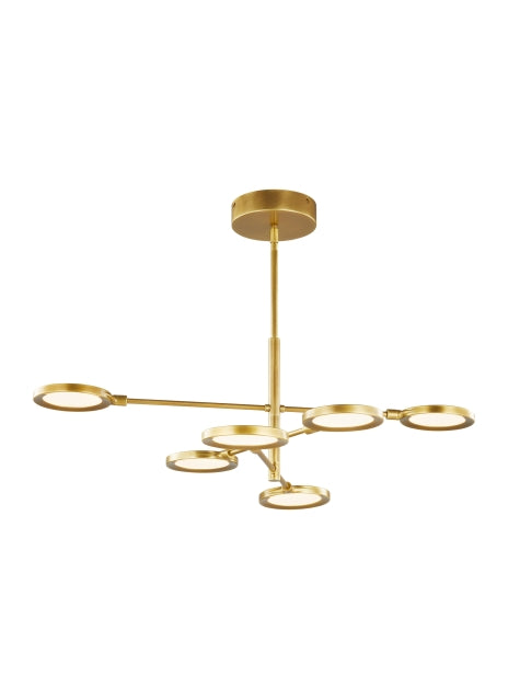 6 Light LED Chandelier Spectica 700Spct by Visual & Comfort & Co
