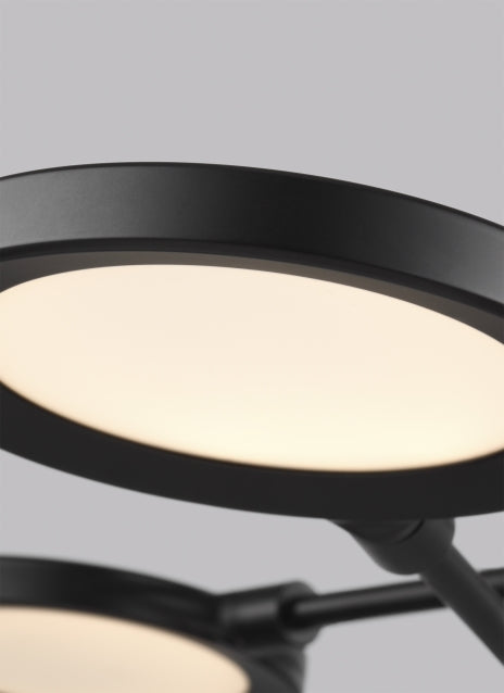 6 Light LED Chandelier Spectica 700Spct by Visual & Comfort & Co