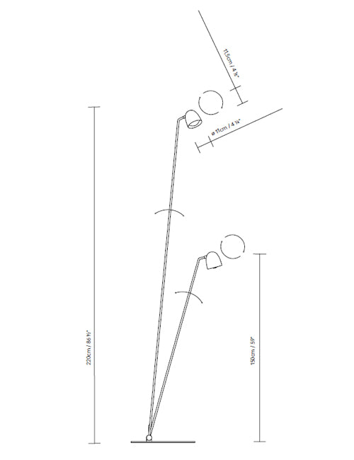 B.lux Speers F dimension drawing