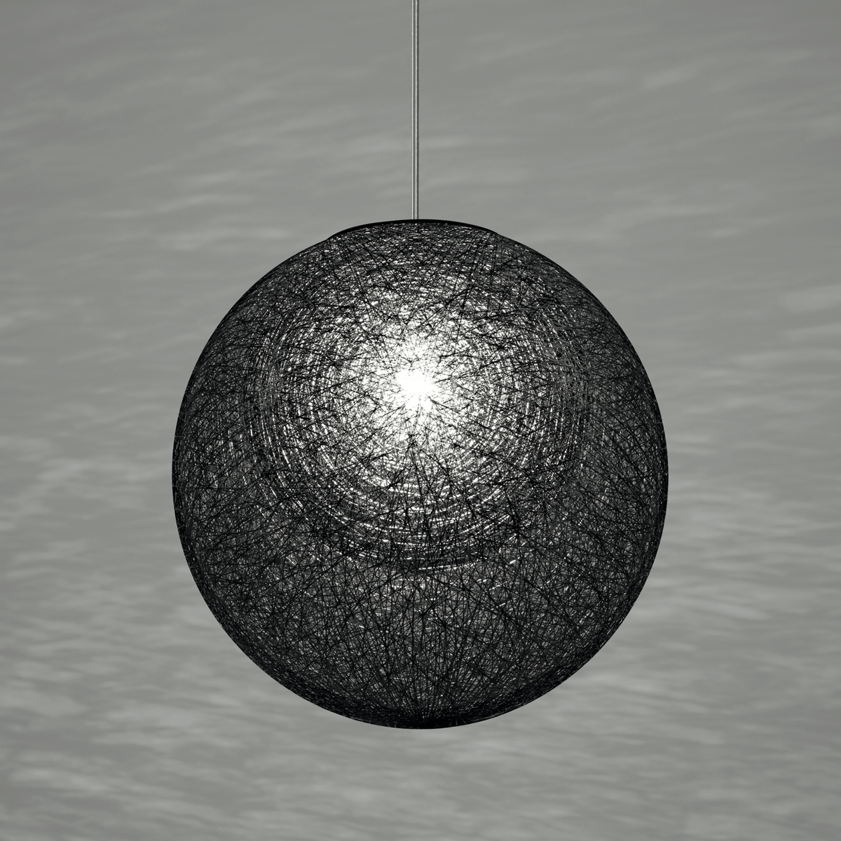 Yamagiwa Mayuhana 2 Sphere Pendant Light by Toyo Ito, in black (image 2 of 4)