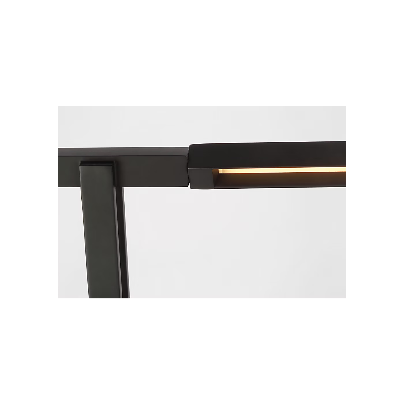 Architectural table lamp Nightshade Black with concealed LED light