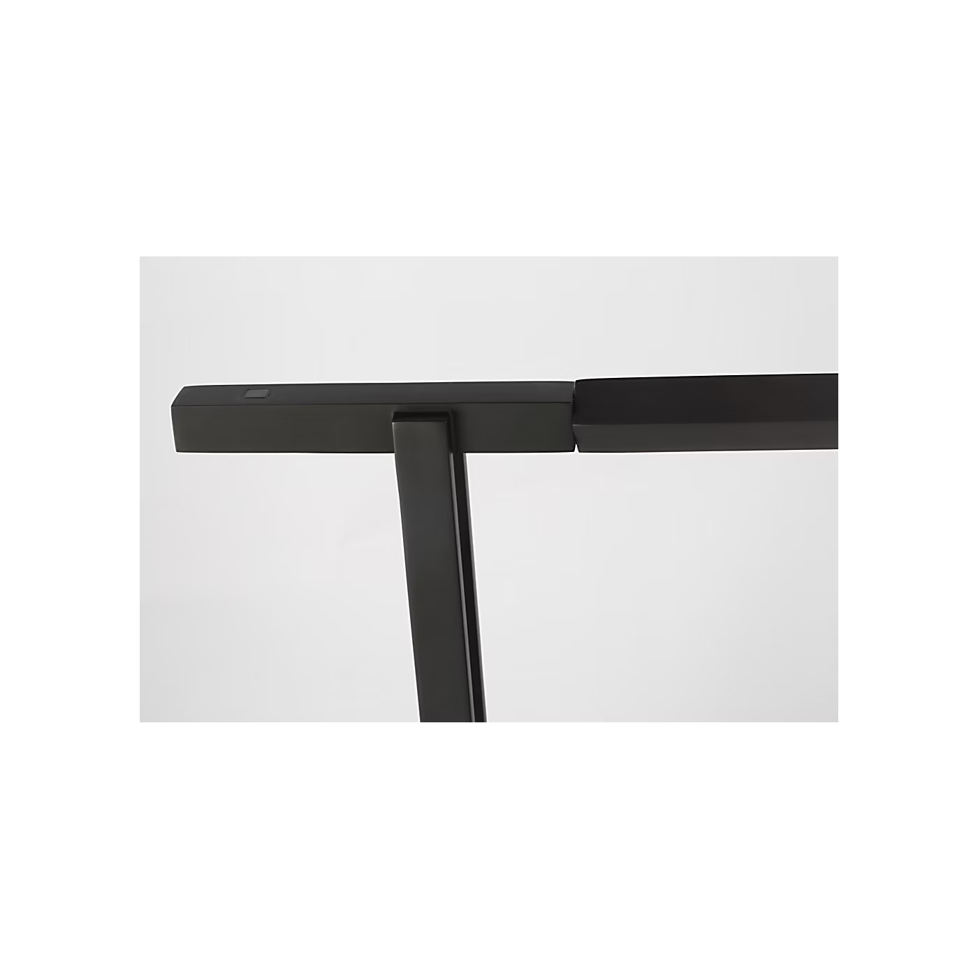 Compact modern black table lamp for nightstand or desk