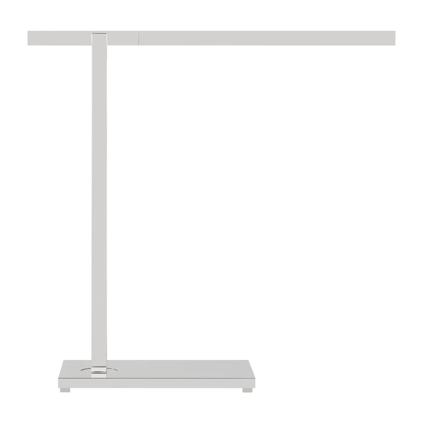 Polished nickel dimmable table lamp for modern interiors