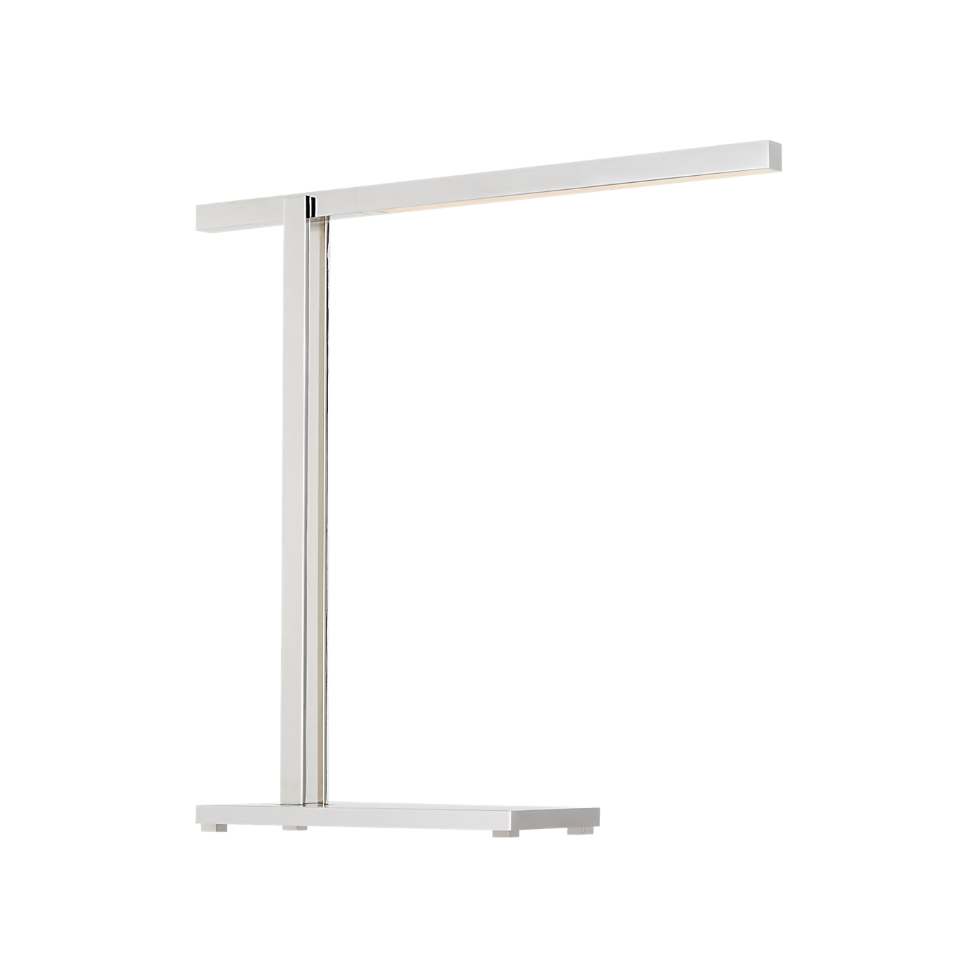 Visual Comfort modern table lamp nickel finish with acrylic shade