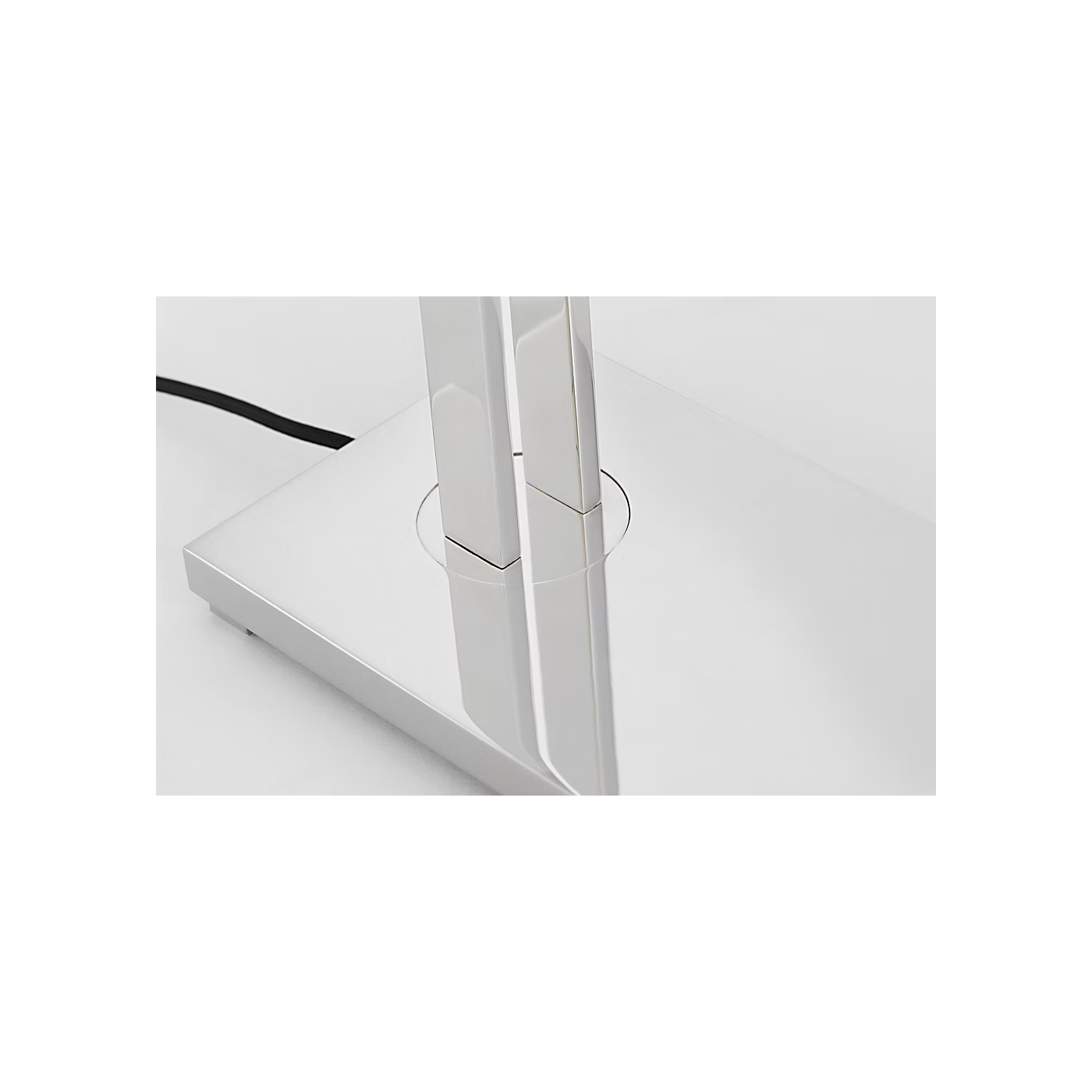 Stagger small table lamp polished nickel finish modern LED desk lamp