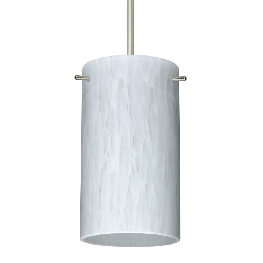 Besa Carrera glass shade featuring a smooth white finish for modern pendant lights
