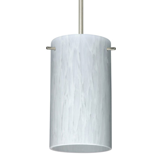 Besa Carrera glass shade featuring a smooth white finish for modern pendant lights