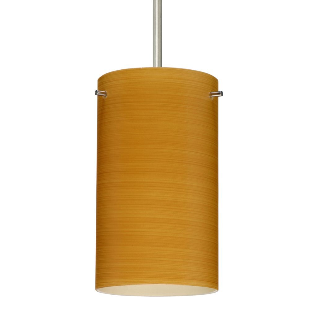 Oak glass shade crafted from handcrafted European glass for pendant lighting