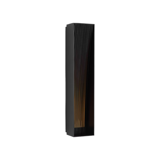 The Strum 21" wall sconce delivers modern LED lighting with a clean black design. Perfect for patios, entryways, bedrooms, and hallways.