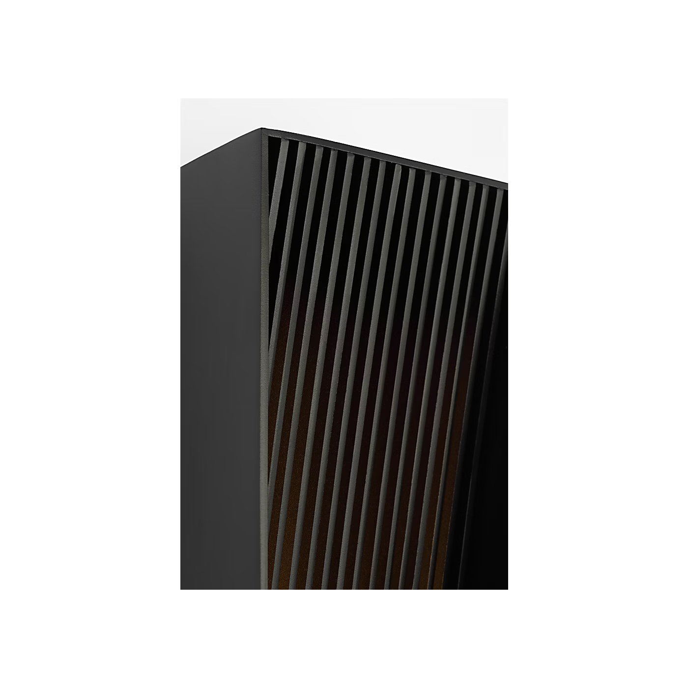 Contemporary wall sconce with integrated LED lighting black aluminum design for indoor outdoor use