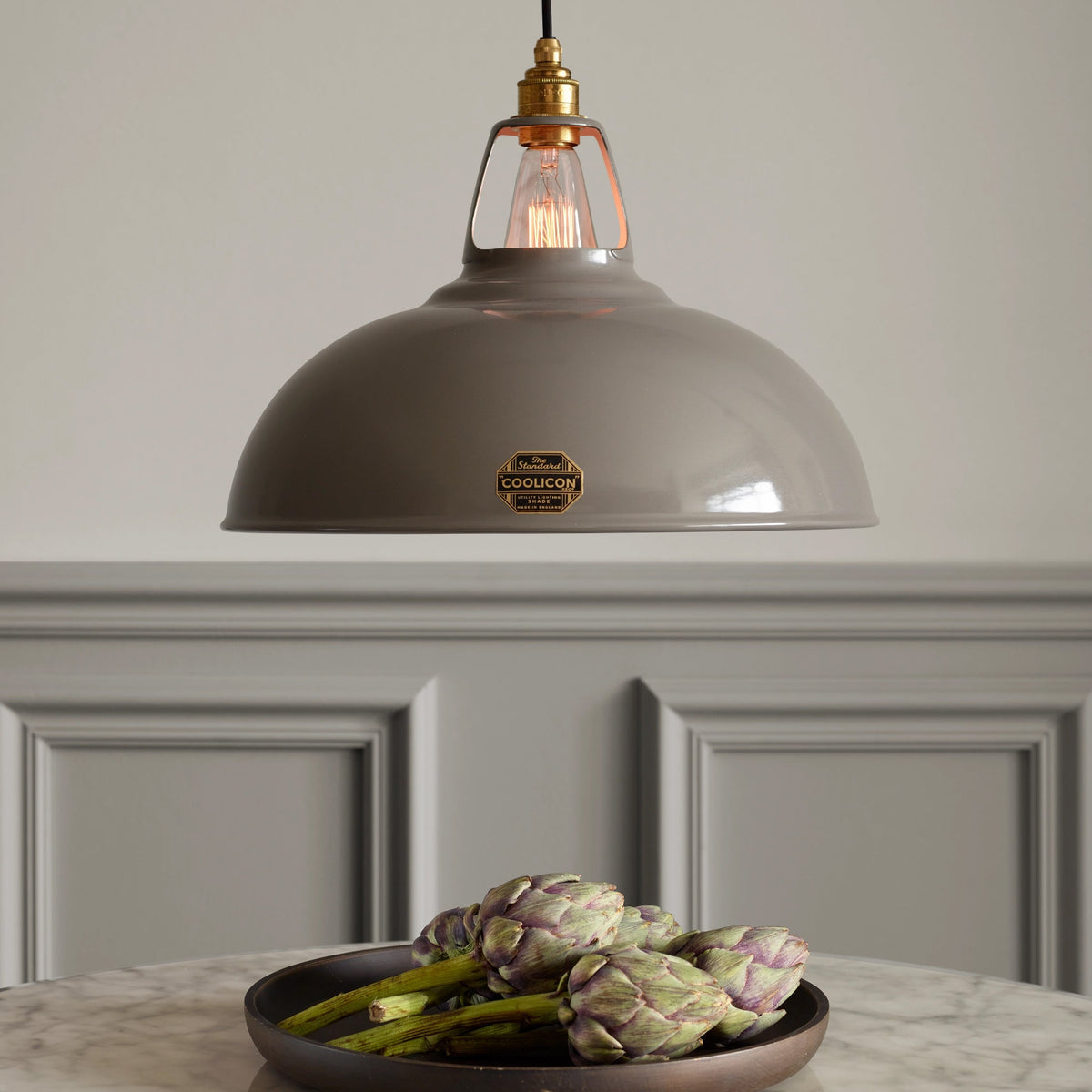Coolicon Original Large Pendant light, original grey vitreous enamel (photo 5)