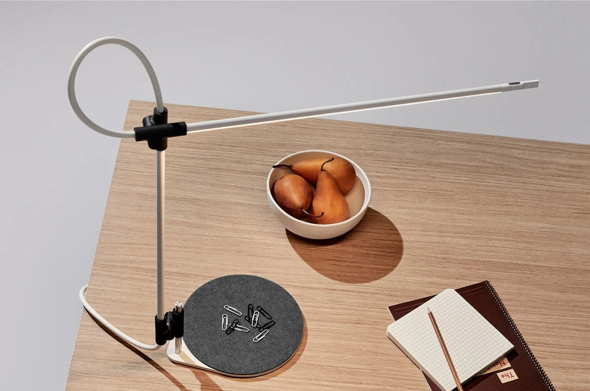 Superlight task lamp in a bright home office