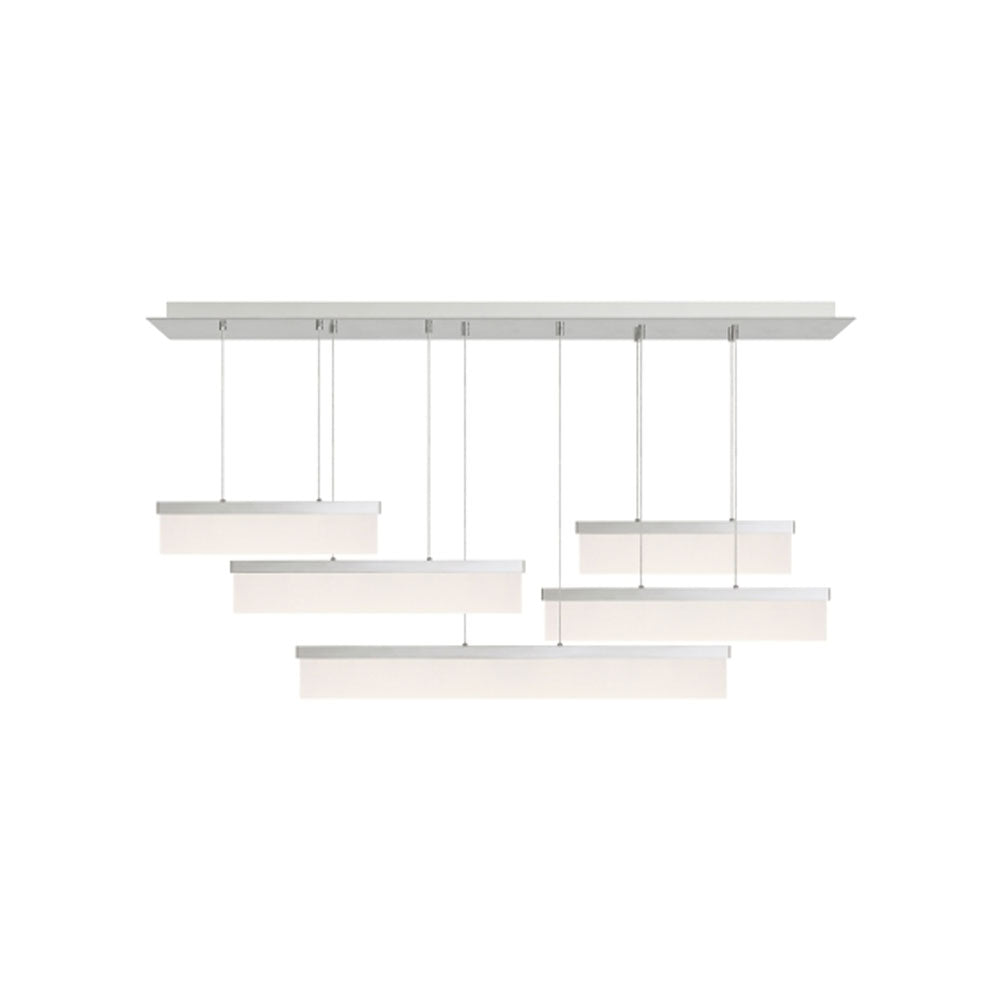 Visual Comfort Sweep Linear Chandelier Aged Brass