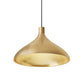 Pablo Designs Swell Single Wide Pendant Light Matte White / Brass