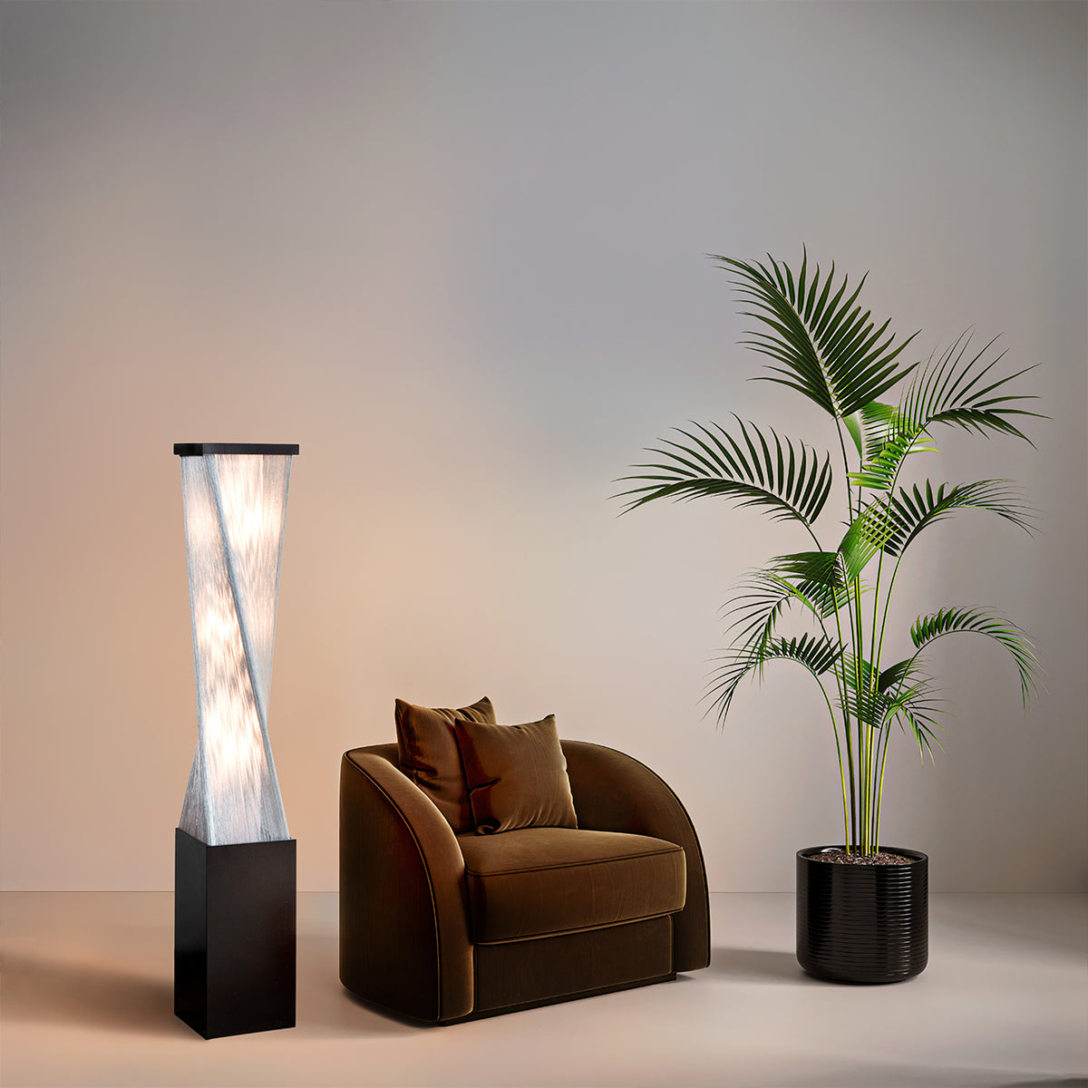Torque Accent Floor Lamp 54"H by Nova of California – view 3