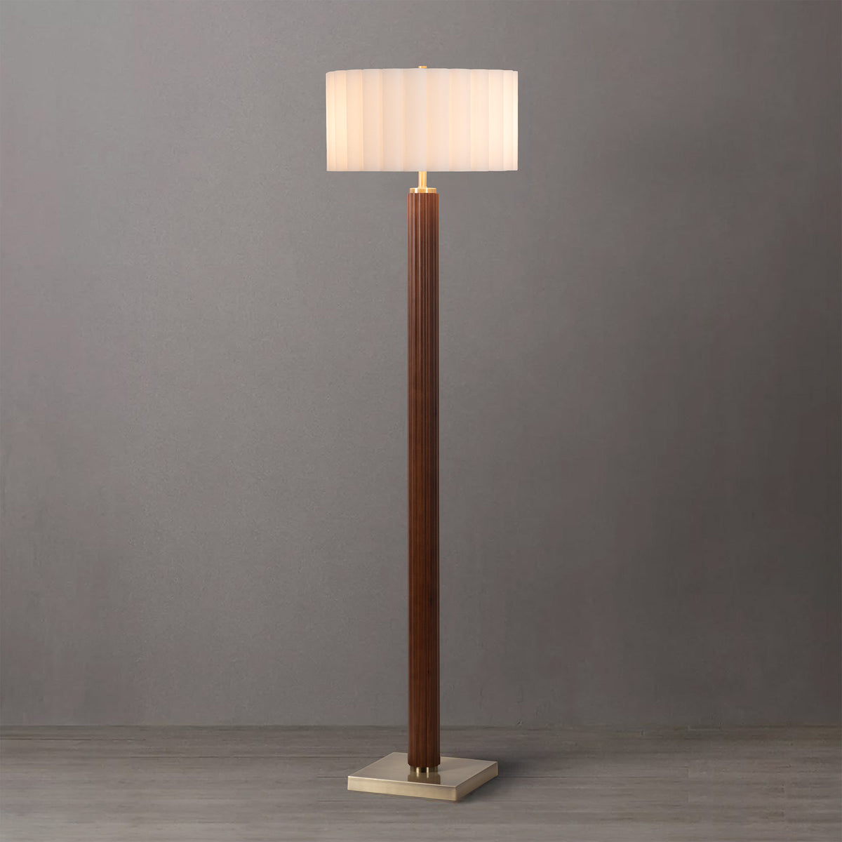 Tambo Floor Lamp, Scallop Shade by Nova of California – view 3