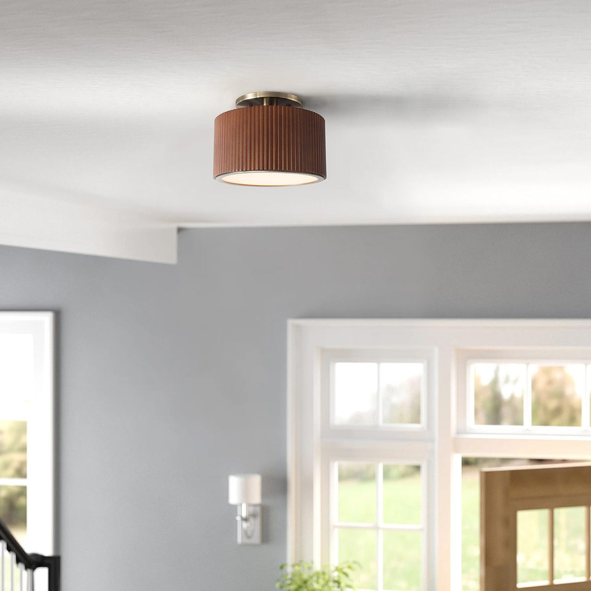 Tambo Semi-Flush Mount by Nova of California – view 3