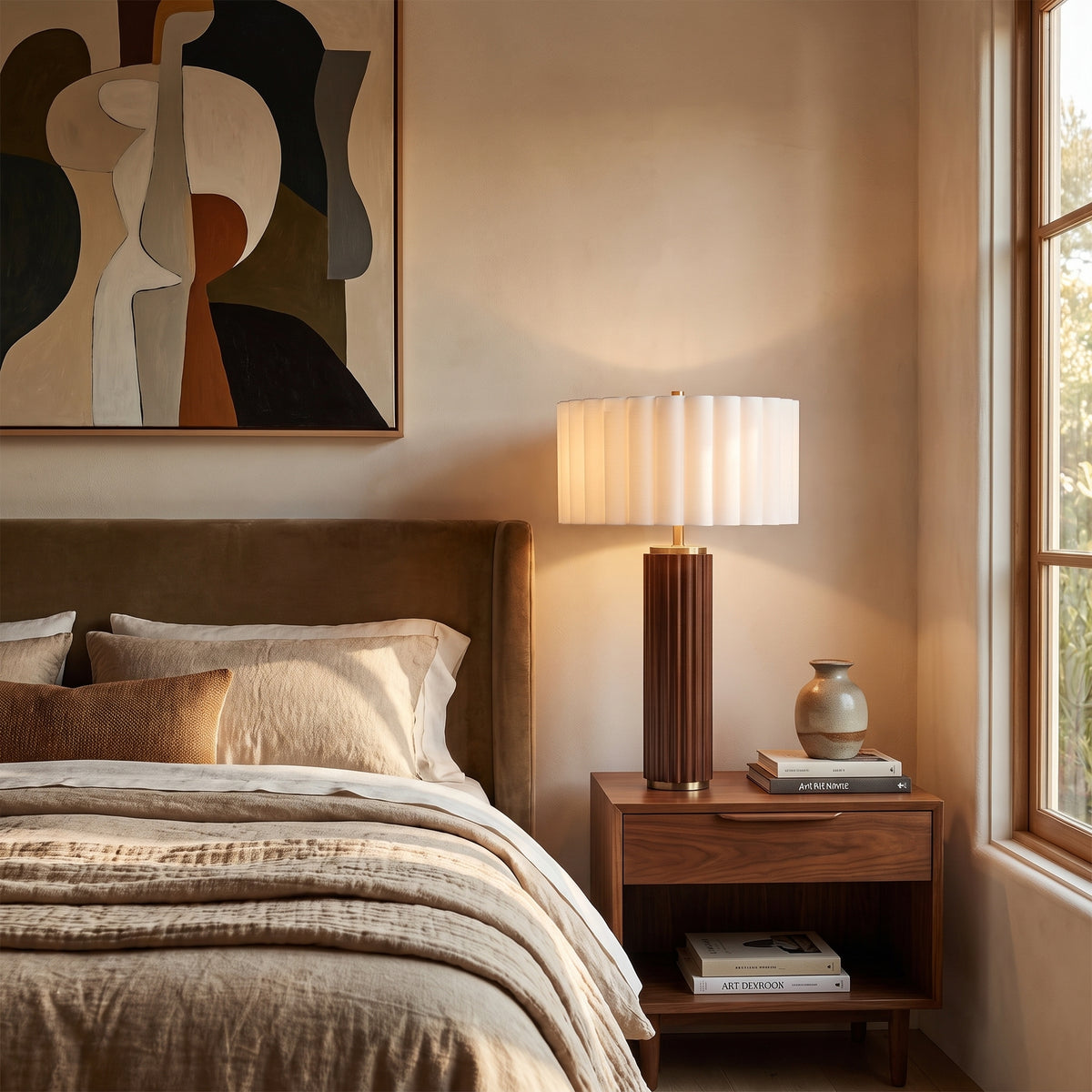 Tambo Table Lamp, Scallop Shade by Nova of California – view 2