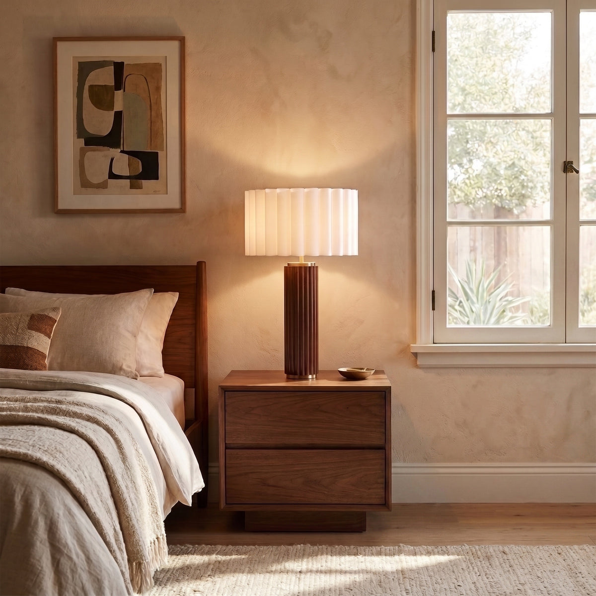 Tambo Table Lamp, Scallop Shade by Nova of California – view 3
