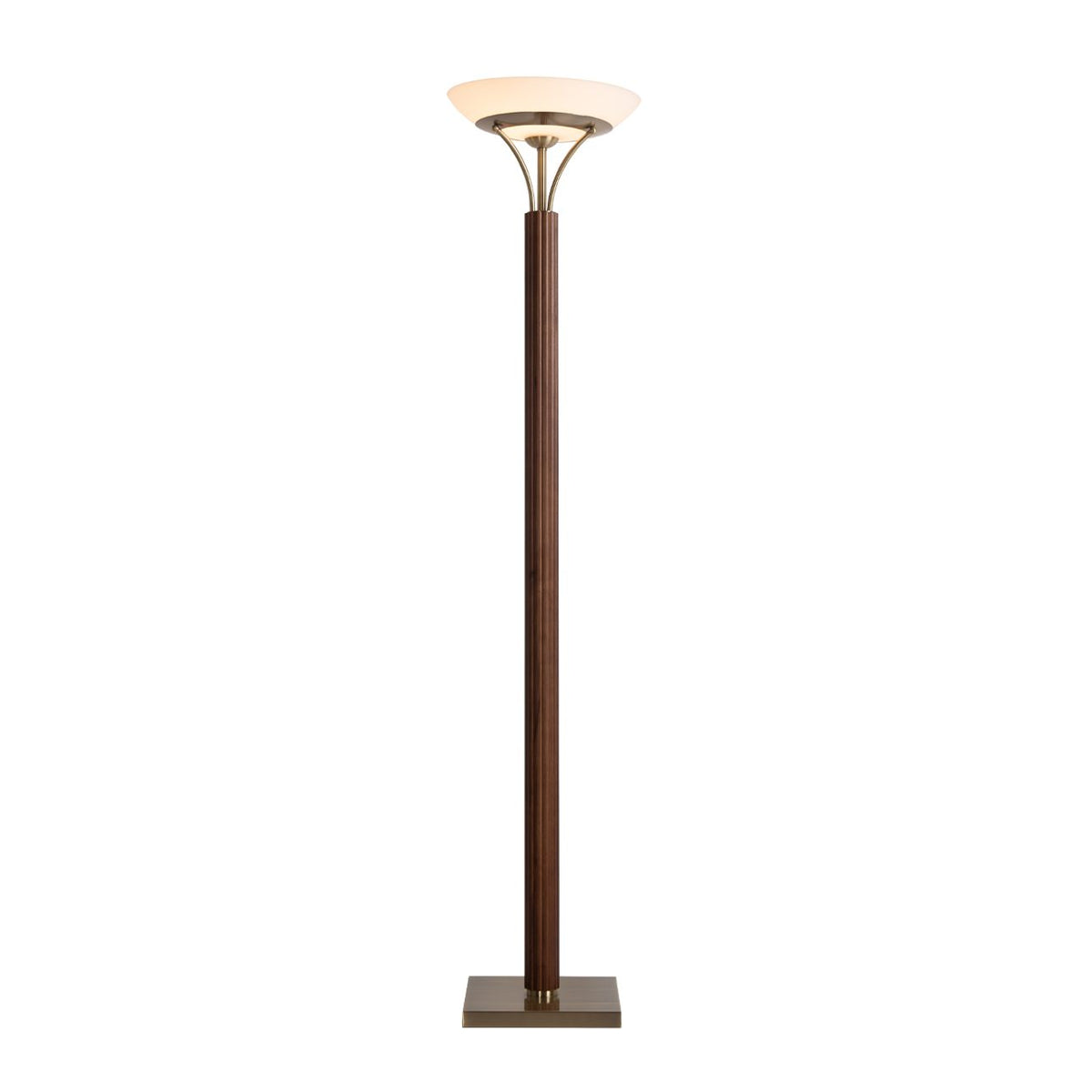 Tambo Torchiere Floor Lamp by Nova of California, Dark Walnut – view 2