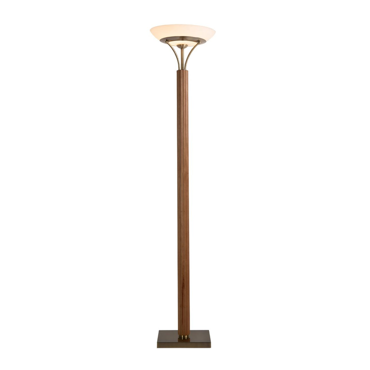 Tambo Torchiere Floor Lamp by Nova of California, Natural Ash – view 1
