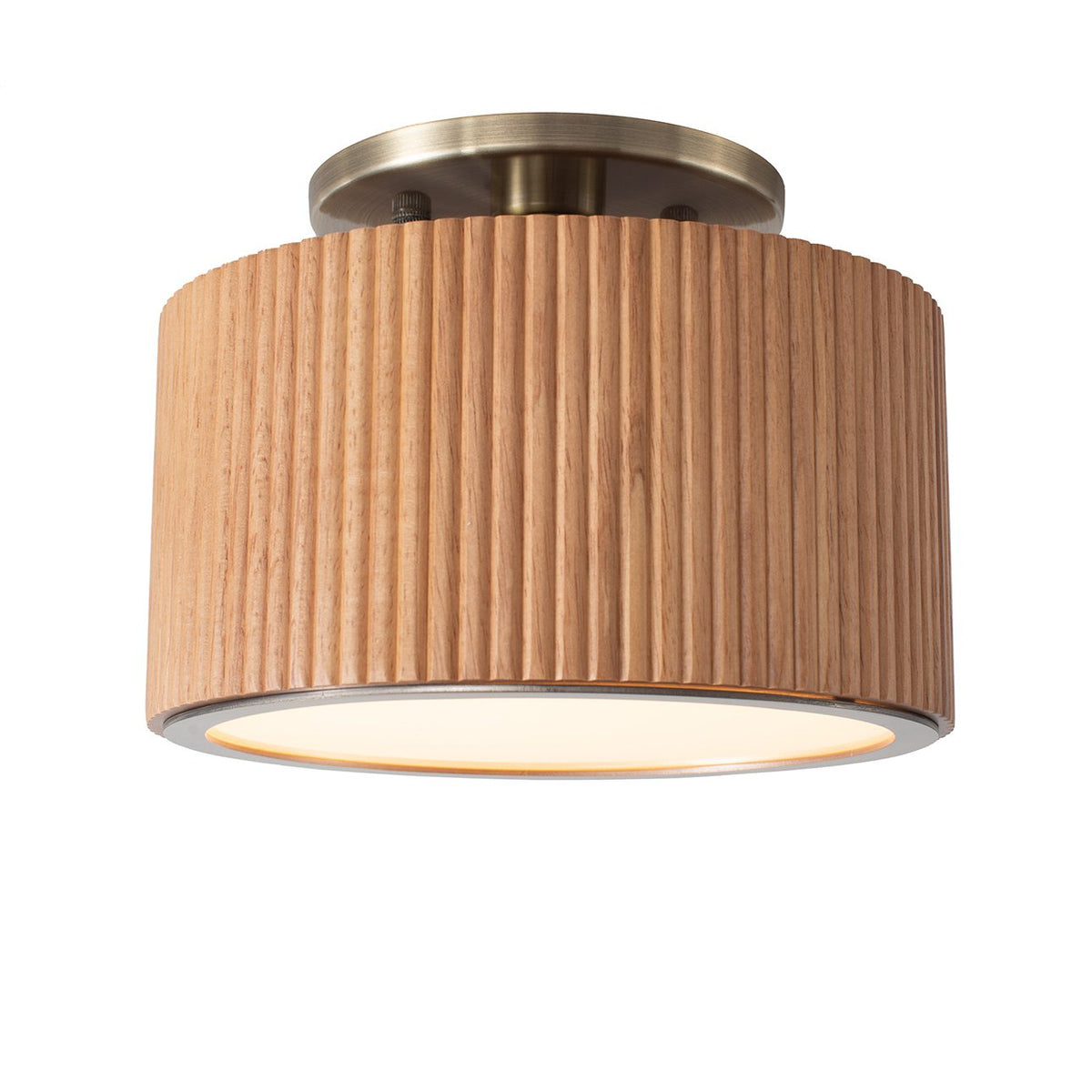 Tambo Semi-Flush Mount by Nova of California, Natural Ash – view 1